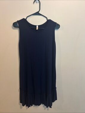 Popana Navy Crewneck Tank Dress